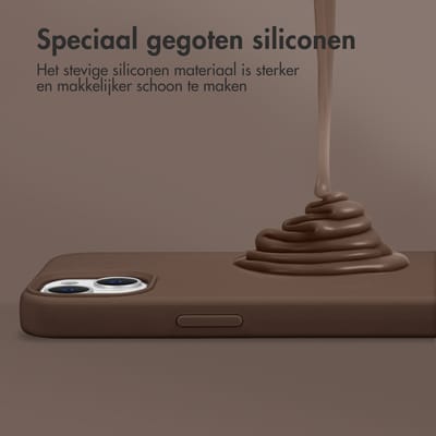 Accezz Hoesje - Geschikt voor Samsung Galaxy A35 - Liquid Silicone Backcover - New Tea Brown