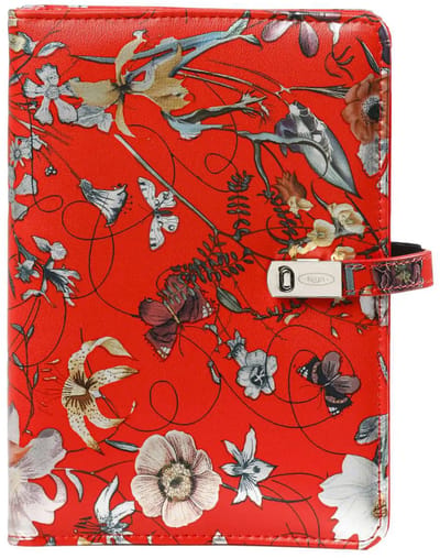 1111-04 hervulbare Personal Planner Agenda Zee van Bloemen Rood 1 week per 2 paginas 2026-2027-2028