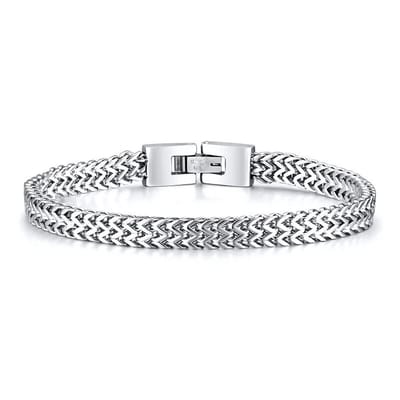 Schakelarmband - Heren - Ketting - Kliksluiting - RVS