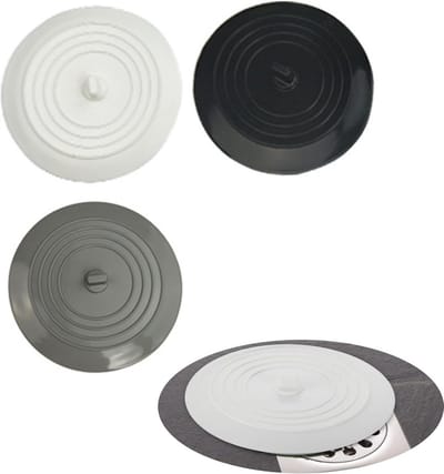 Universele Doucheput Stop - 3 Stuks - Flexibele Silicone Afvoerplug voor Keuken, Badkamer en Wasmachine