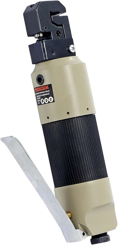 Pneumatische Plaatwerktang - Pons Lasrandtang - Carrosserie Reparatie - Roterende Kop - 5mm Pons 13mm Lasrand - Zwart
