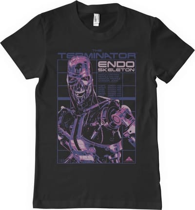 The Terminator Heren Tshirt -S- Endoskeleton Zwart