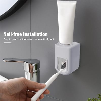 Automatische Sensor Tandpasta Knijper Tandpasta Dispenser Wandmontage Houder Tandenborstel Knijper Houder Rek Badkamer Accessoire