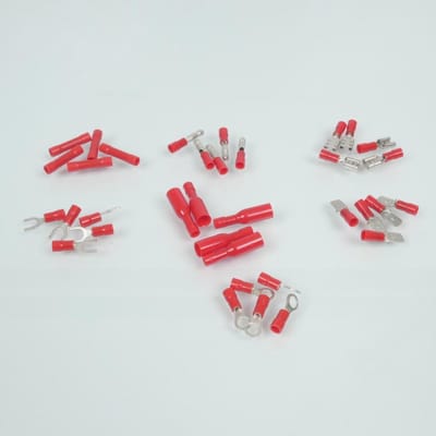 elektrisch onderdeel assortiment rood geïsoleerd rms terminal voor motor auto par 35 nieuw