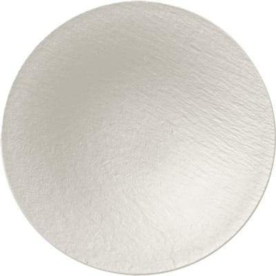 Villeroy & Boch Schaal / Serveerschaal Manufacture Rock – Wit – Ø 29 cm – Stijlvol en Duurzaam – Perfect voor het Serveren van Gerechten, Salades en Meer