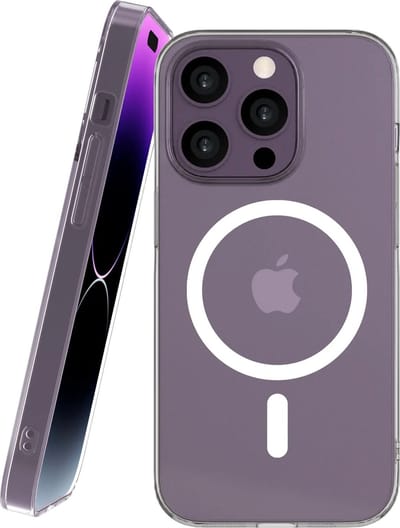 Hoesje Geschikt voor Apple iPhone 14 Pro | NEKIT Bare | 1.2MM Thin Case | Ultradun en Ultralicht Design | Verfijnde Bescherming | Compatibel met MagSafe / Qi2 | Transparant