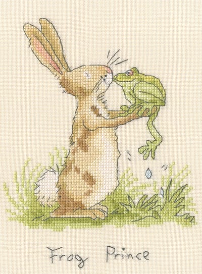 Bothy Threads Anita Jeram Frog Prince borduren (pakket) XAJ25