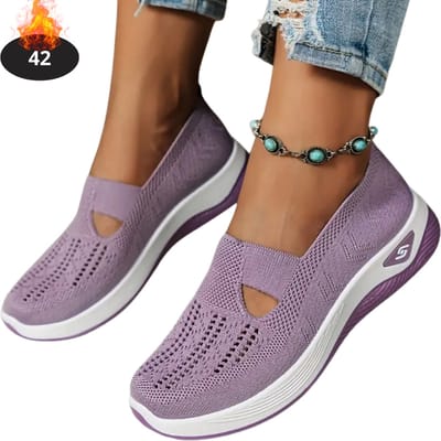 Livano Schoenen Dames - Sneakers - Comfortabel - Slippers - Casual - Volwassen - Lichtpaars - Maat 42