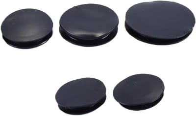 Rubberen Doppen - Spaarpot Stoppen - Geld Opbergen - Antislip Grip - 5 Stuks - Zwart