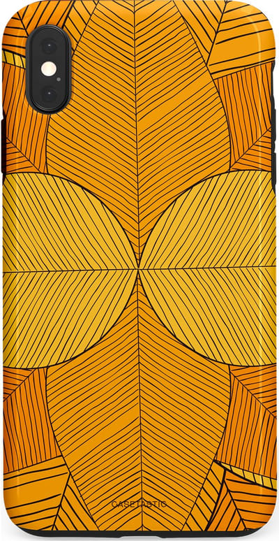 Casetastic Hoesje Geschikt voor Apple iPhone Xs Max - Stijlvolle Beschermende Duo-layer Case - Rasterblad