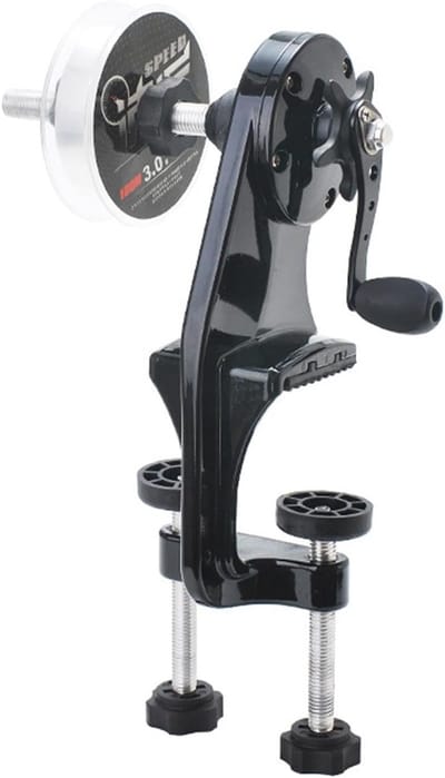 Vislijn Spooler - Reel Winder - Vislijn Opspoelen - Verstelbare Spanknop - Draagbaar Ontwerp - Zwart