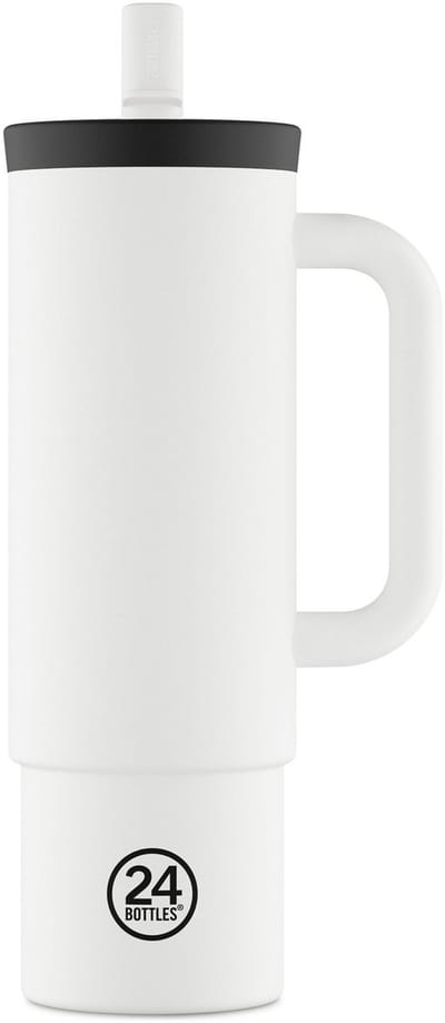 24Bottles Straw Drinkbeker 800 ml Capaciteit - white