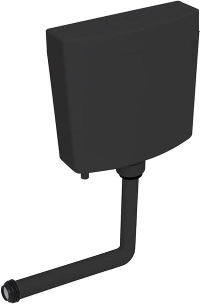 Toilet Reservoir - Toilet Tank - Water Besparen - Bodem Waterinlaat - 37 x 12.2 x 35.5 cm - Zwart