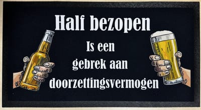 Barmat half bezopen een gebrek aan doorzettingvermogen Barmatje, Dripmat barmat, Bar matje, Bar mat, Barrunner antislip matje rubber -CAFE- THUISBAR-MANCAVE- KROEG- MAN CAVE
