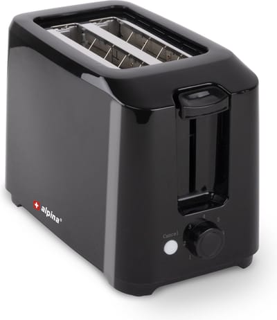 Alpina Broodrooster - 7 Standen - Kruimellade - 700 Watt - Zwart