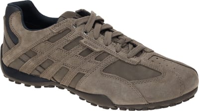 Geox UOMO Snake A - Leren herentrainers U4507A022EK C1115 grijs