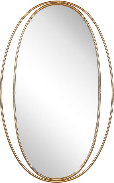 BESSON - Wandspiegel - Goud - Staal