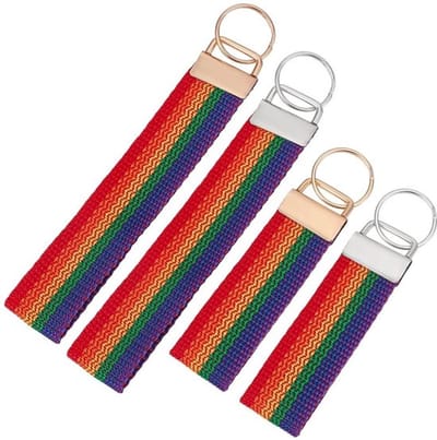 Dailygoods- Sleutelhanger Regenboogkleur - Polsbandje - Duurzaam