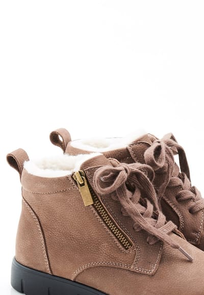 Damart - Enkellaarsjes met veters Thermolactyl - Dames - Bruin - 37