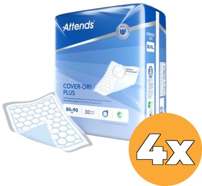 Attends Cover-Dri Plus 80 x 90 cm - 4 paquets de 30 protections