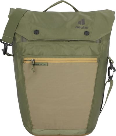 deuter fietstas schoudertas met laptopvak Mainhattan 17 + 10 Khaki - Clay kaki