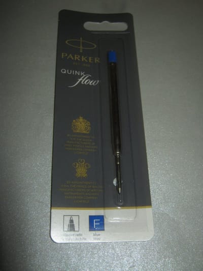 Parker Balpen refill Blauw F navulling blister