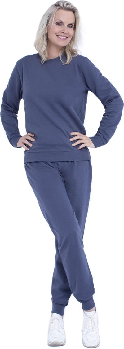 Joggingpak dames, Huispak dames - Blauw - Maat L