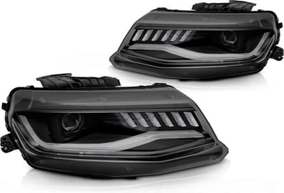 Camaro Koplampen Set 2016-2018 Zwart - Xenon LED Upgrade Package