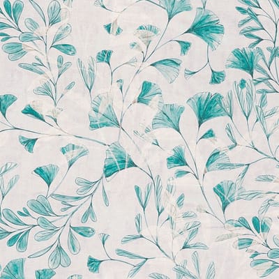 ELEGANTE BLADEREN BEHANG | Botanisch - Wit Grijs Blauw - A.S. Création Anna D'Andrea