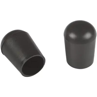 Fix-o-moll Stoelpootdop - Met Glijfunctie - Rond Kunststof Zwart - Diam. 14mm - 8 Stuks