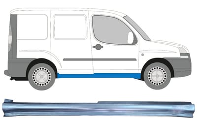 Volledige dorpel voor Fiat Doblo 2001-2010 / Rechts