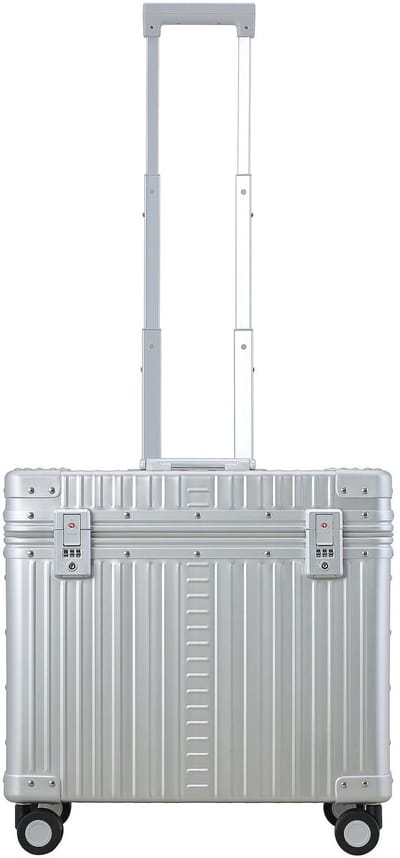 Aleon Klassieke Pilotentrolley van aluminium, 44 cm - Harde bagage - TSA slot - platinum