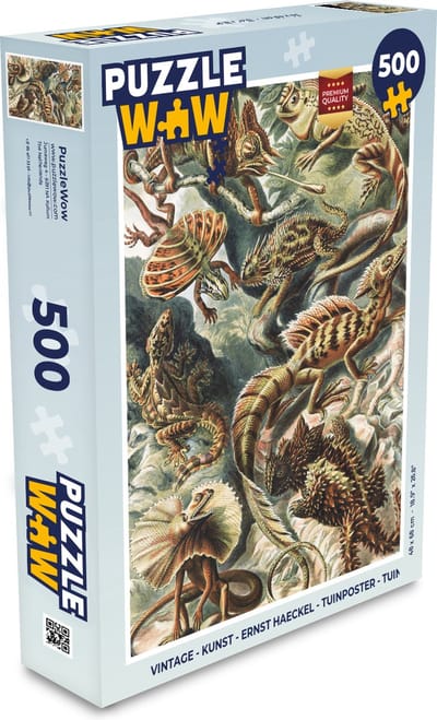 Puzzel Vintage - Kunst - Ernst Haeckel - Salamanders - Dieren - Legpuzzel - Puzzel 500 stukjes