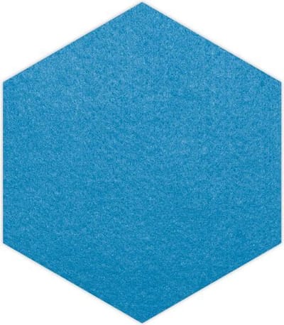 Hexagon vilt onderzetter - Lichtblauw - 6 stuks - ø 10 cm - 6-hoek - Glas onderzetter - Cadeau - Woondecoratie - Woonkamer - Tafelbescherming - Onderzetters Voor Glazen - Keukenbenodigdheden - Woonaccessoires - Tafelaccessoires