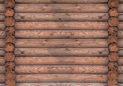 Log Wood Wall Photo Wallcovering