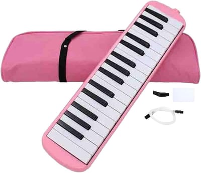 Melodica 32 Keys – Musical Instruments, Mouth Melodica, Mouthpiece, Talkbox Instrument, Double Tubes, Melodica for Adults, Students and Children