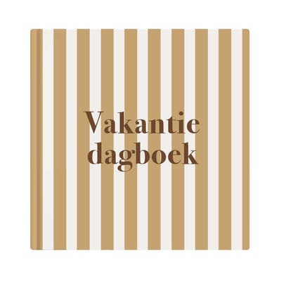 Writemoments Vakantiedagboek - Reisdagboek voor het gezin - Strepen
