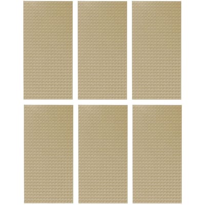 6 stuks 16x32 Compatibele Klassieke Bouwsteen Accessoires Bord Deel 6pcs 16x32 kaki