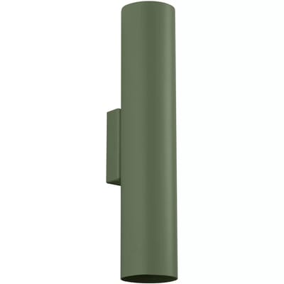 Sollux Lighting Wandlamp Lagos - GU10 - olijfgroen - staal - 30x6x8cm