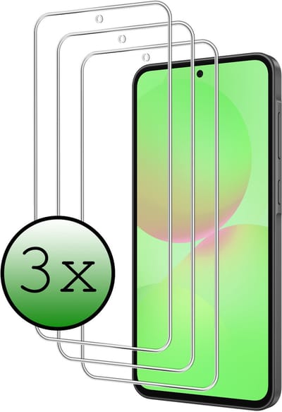 Screenprotector - 3 Stuks Geschikt voor Samsung Galaxy A36 - Extra Sterk - Beschermglas - Gehard Glas - Tempered Glass - Screen Protector