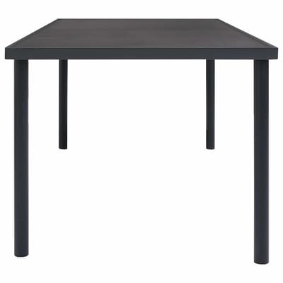 vidaXL - Tuintafel - 190x90x74 - cm - staal - antracietkleurig