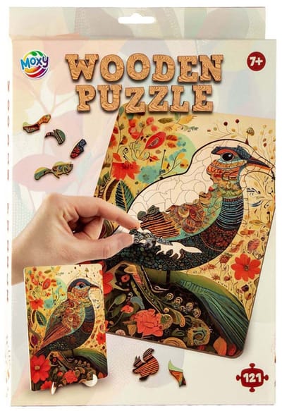 Creative Craft Group Wooden Puzzle Bird - Unique Shapes - 130 pcs. Hout