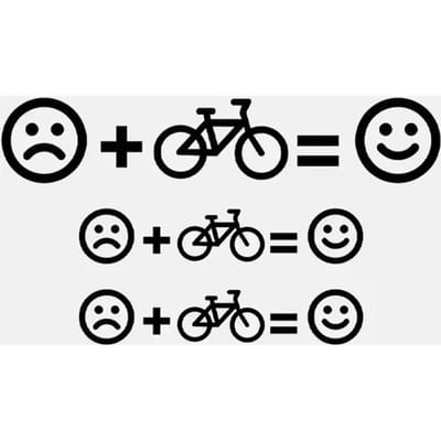 3 Stuks Emoticon Fietsstickers Mtb Racefiets Frame Buis Bovenkant Sticker Decoratieve Motorfiets Vinyl Decals Fietsaccessoires