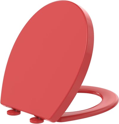 Toiletbril - WC bril - Badkamer Stijl - Softclose mechanisme - 446 x 372 cm - Rood