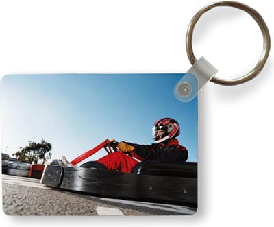 Sleutelhanger - Een close-up van een kart - Uitdeelcadeautjes - Plastic