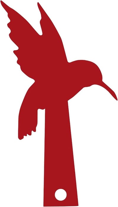Brievenbus Decoratie - Vogel Embleem - Huis Verfraaien - Vogelvormig Logo - 24 x 13 cm - Rood