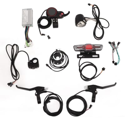 Kit contrôleur de vélo électrique Universel 17A Contrôleur de moteur de vélo avec panneau V889 36V 48V 250W‑350W black