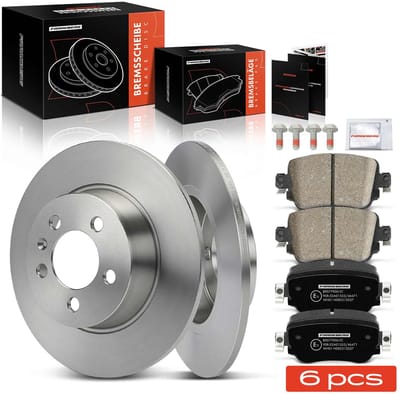Frankberg 2x Remmen + 4x Remblokken Achteras voor Audi