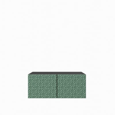 TV-kast Cali 1x100 cm (zwart + groen)