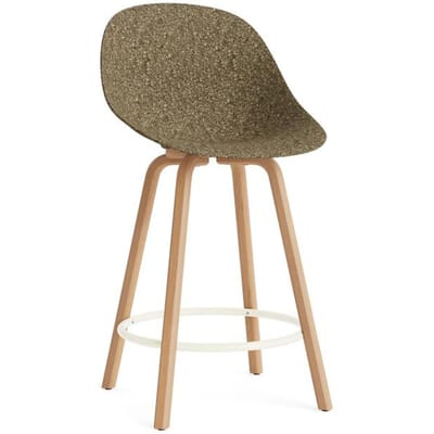 Normann Copenhagen Mat barstoel Hout - Zeewier - NormannCopenhagenFootrestCream - 65 cm